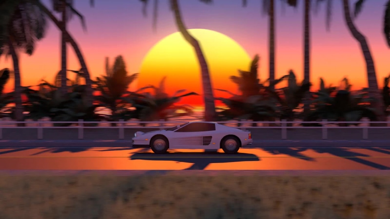 Sunset Drive - Animated Live Wallpaper