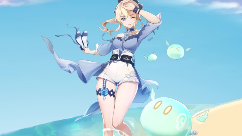 Genshin Impact - Jean Swimsuit Live Wallpaper