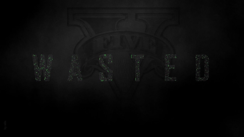 GTA V - WASTED - Circuit Style Live Wallpaper