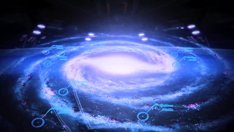 Mass Effect - Galaxy Map Reduced Gamma Live Wallpaper