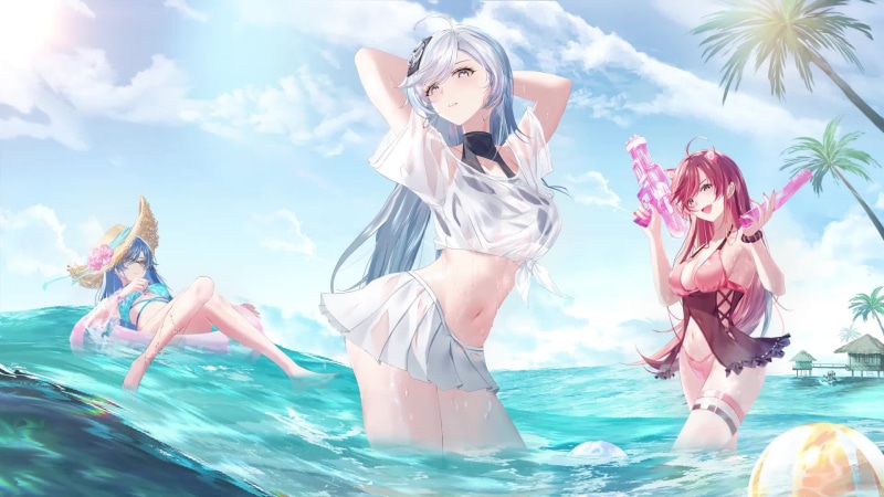 Anime Girls in Bikini Live Wallpaper