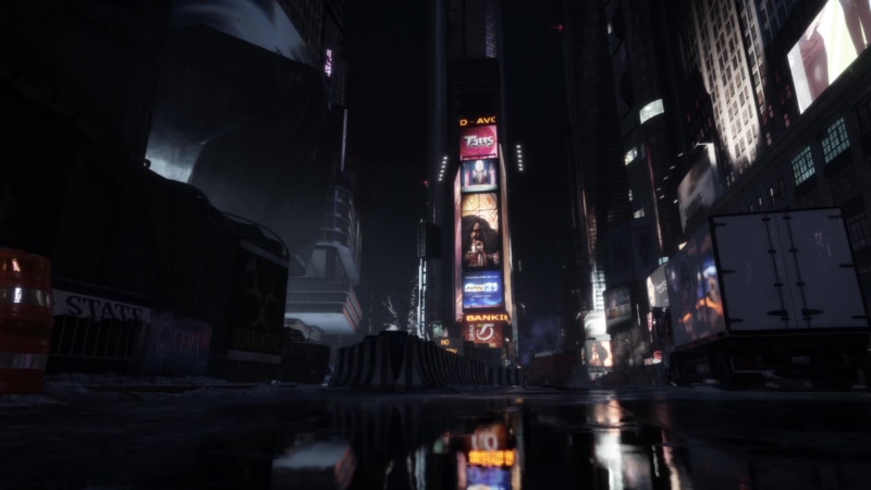 The Division Times Square at Night(Updated) Live Wallpaper