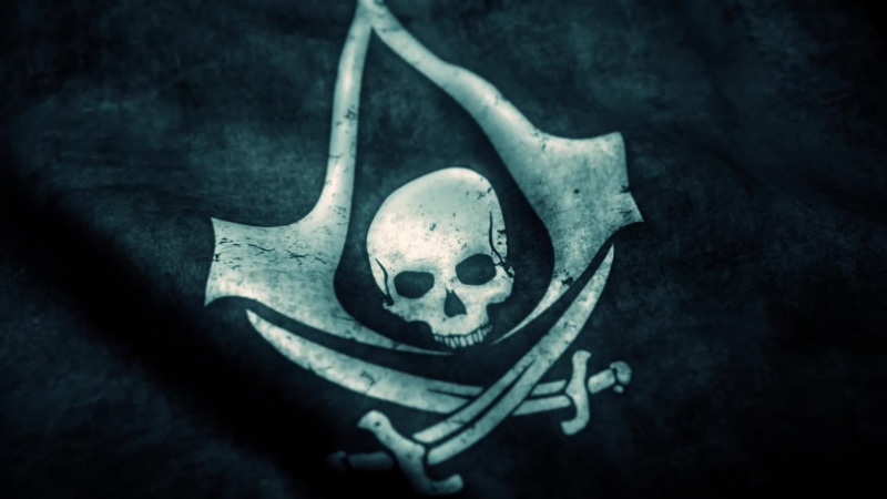 Waving Assassins Creed Flag Live Wallpaper