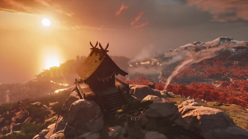 Ghost of Tsushima Kameiwa Shrine Live Wallpaper