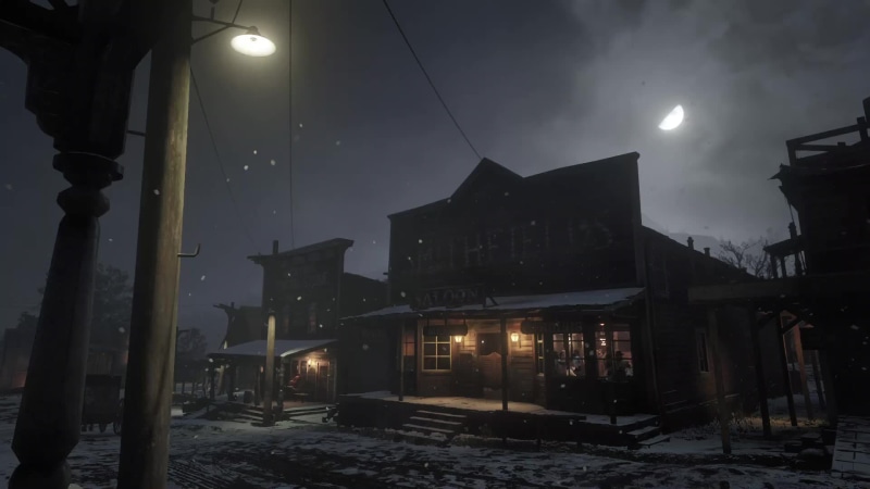 Red Dead Redemption 2 Winter Ambiance Live Wallpaper