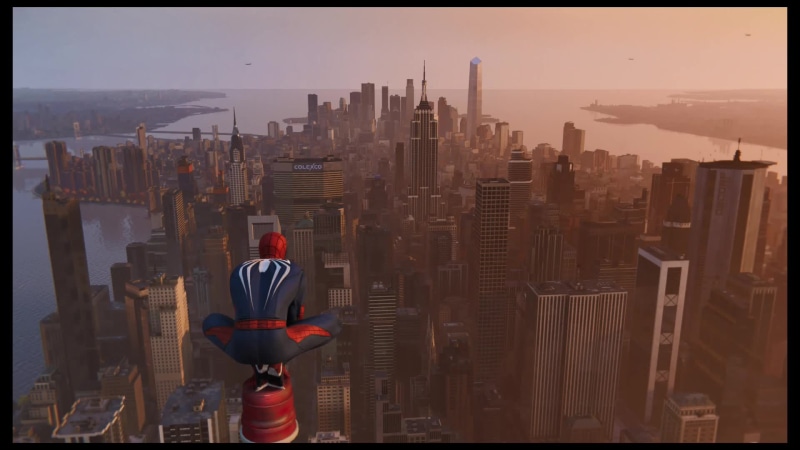 Spider-Man PS4 - Perched Atop Avengers Live Wallpaper