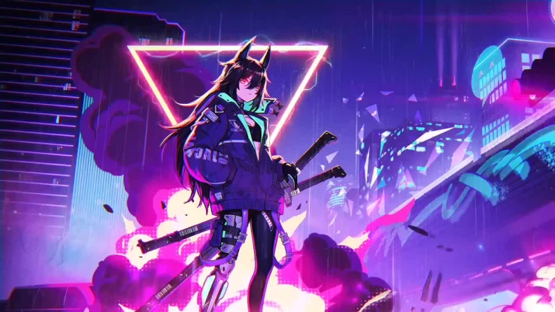Neon City Samurai [ Rainy Day - Naruto Ksolis Remix ] Live Wallpaper