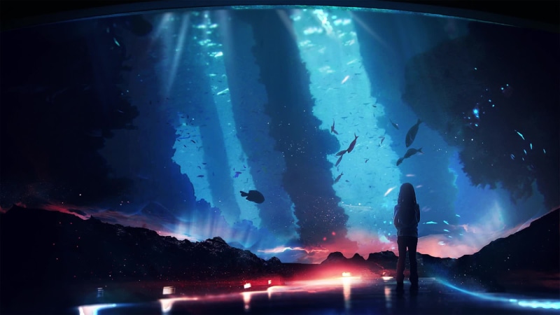 Aquatic Landscape - Aquarium Live Wallpaper