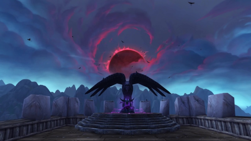 Blood Moon over Vermilion Manor Live Wallpaper