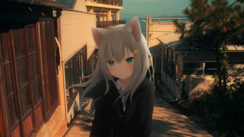 Street Girl Cat Live Wallaper - Live Wallpaper