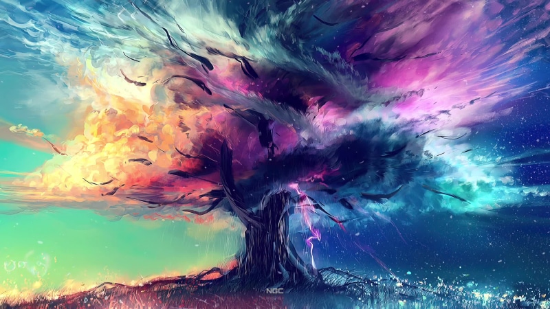 Yggdrasil Tree Of Life Artwork Live Wallpaper | 1920x1080