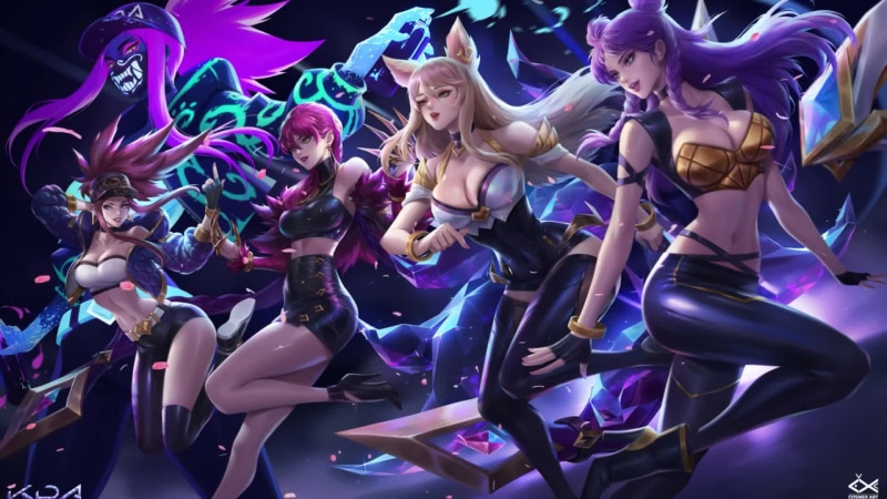 KDA League Of Legends Game Babe Live Wallpaper