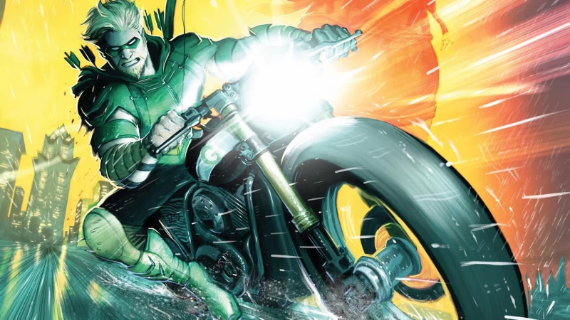 Green Arrow On Bike Live Wallpaper