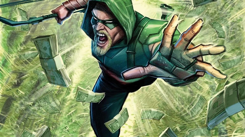 Money money money Green Arrow Banknotes Live Wallpaper