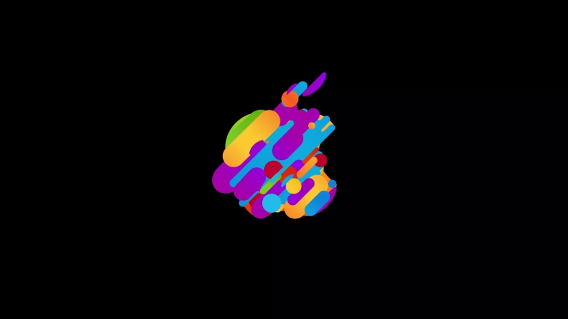 Apple Colorful Modern Logo Live Wallpaper