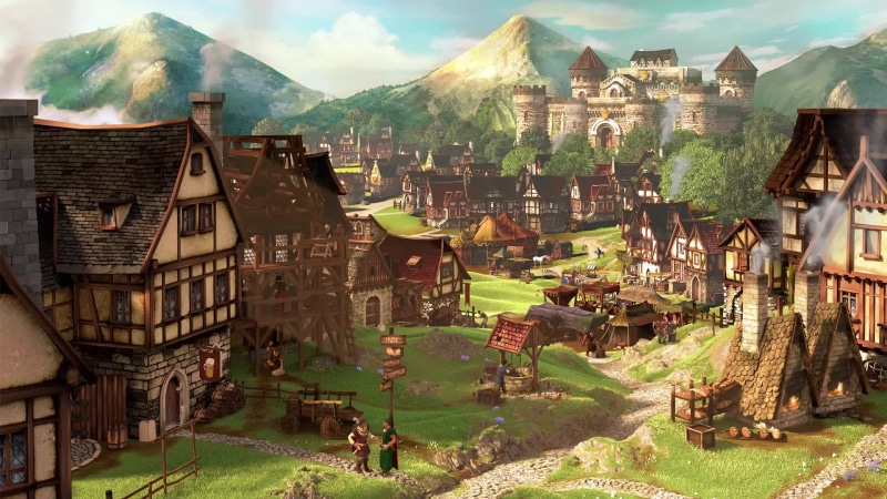 Forge of Empires Browser Game Village Live Wallpaper