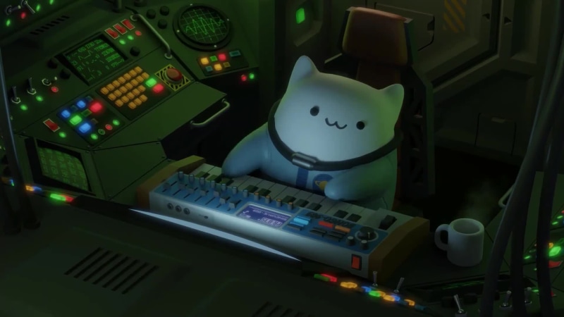 Bongo Cat In Space Humor Animation Live Wallpaper
