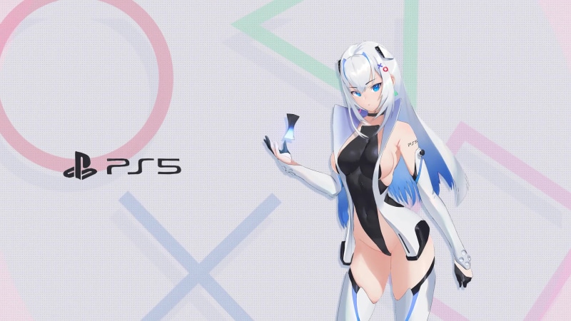 PS 5 Cyborg Girl at 2K Quality Live Wallpaper
