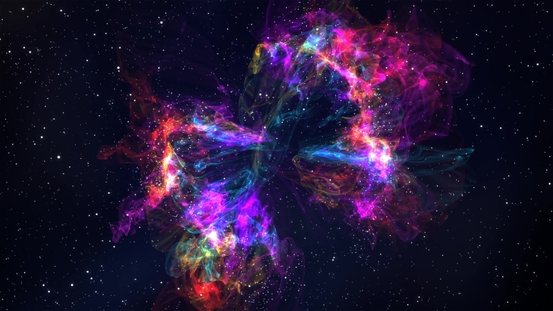 Abstract Rainbow Nebula 4K Quality Live Wallpaper