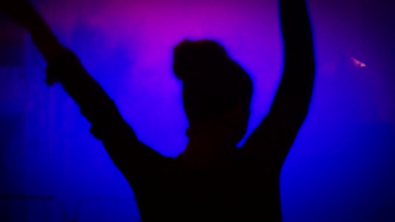 Dancing Silhouette Of A Girl Live Wallpaper
