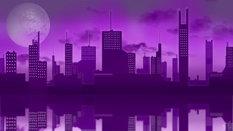 Abstract Night City Lights Live Wallpaper