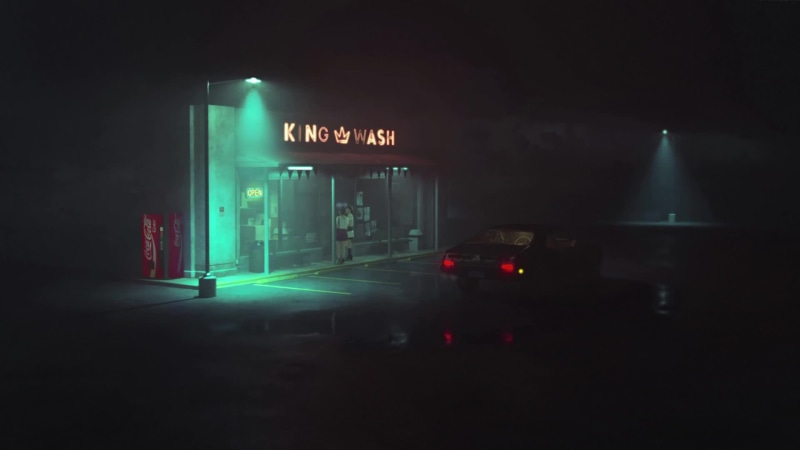 King Wash Laundromat UE4 Engine Live Wallpaper