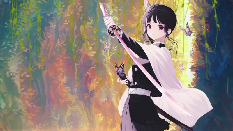 Kanao Tsuyuri Anime Girl Demon Slayer Live Wallpaper