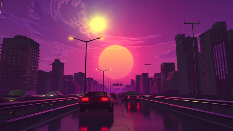 Retro Drive By Visualdon Live Wallpaper