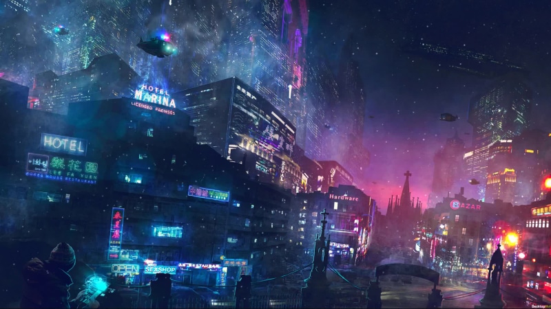 Cyberpunk Neon Lights Night City Live Wallpaper