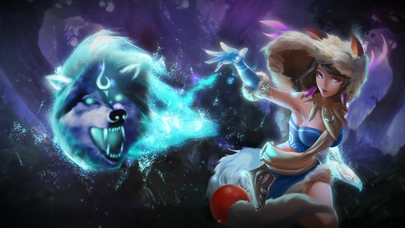League of Angels 2 Wolf Girl Live Wallpaper