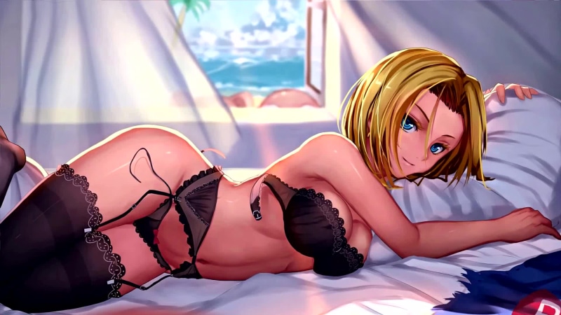 Hot Android 18 Dragon Ball Game Live Wallpaper