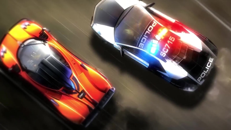 High Speed Chase Police vs Sport Car Live Wallpaper