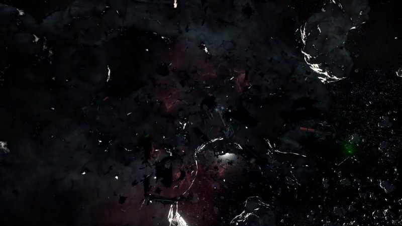 Space Ruins Space Debris Lighting Stars Live Wallpaper