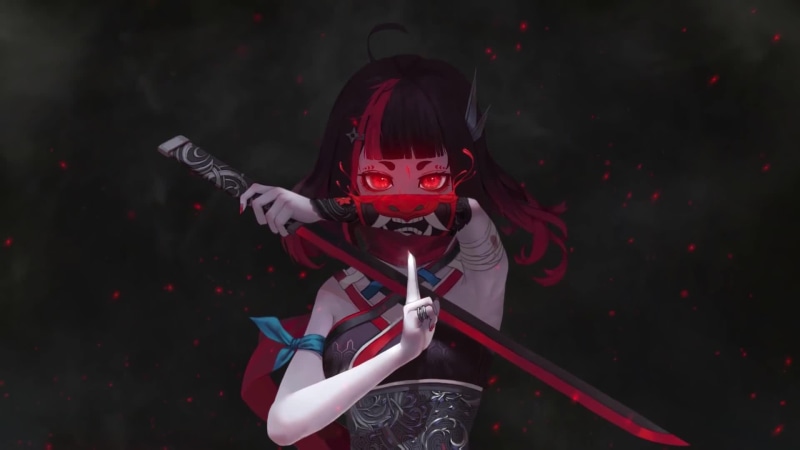 Demonic Ninja Girl Warrior Live Wallpaper