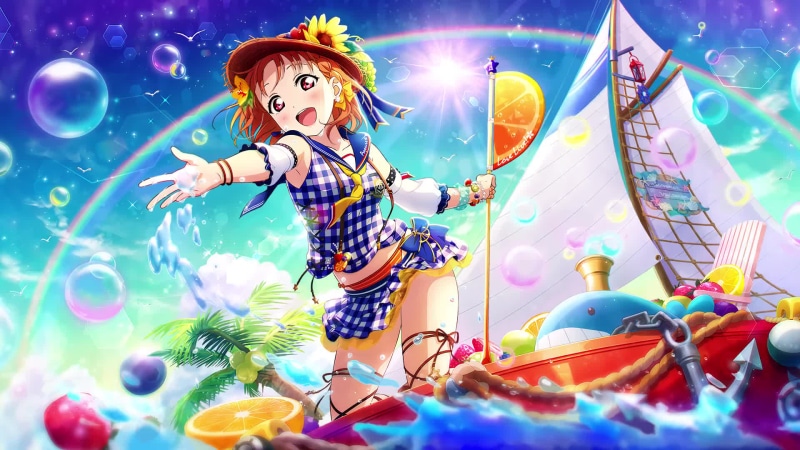 Chika Takami Protagonist of Love Live! Sunshine!! Live Wallpaper