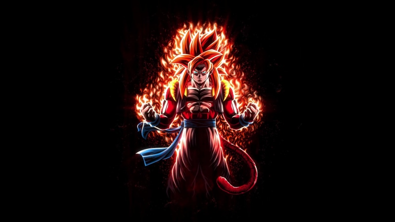 Gogeta, Fusion of Goku and Vegeta, DBZ 4K Live Wallpaper