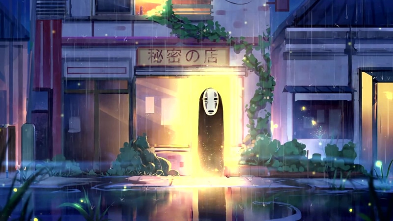 Ghibli Spirited Away No-Face Chihiro Live Wallpaper | 1920x1080