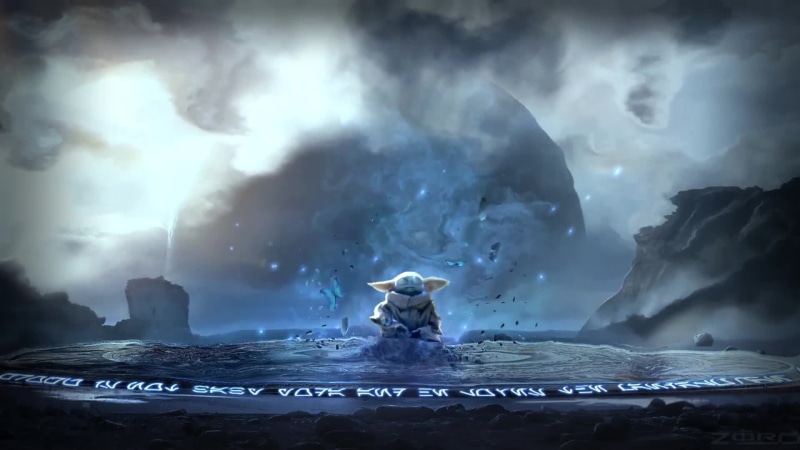 Baby Yoda, Grogu, Meditation, The Mandalorian Live Wallpaper