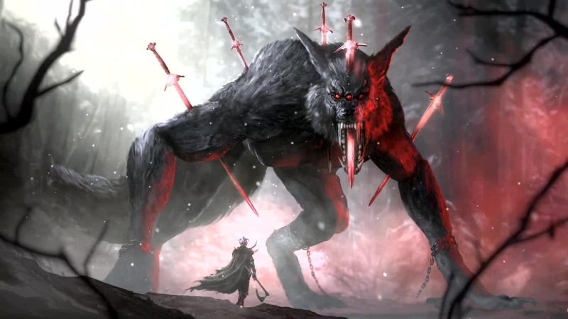 Fenrir (芬里尔) Huge Wolf Demon Monster Live Wallpaper