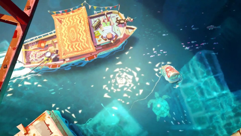 Chill Boat in Sea by Arthus Pilorget Live Wallpaper