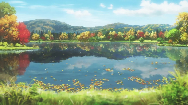 Calm Lake Colorful Autumn Leaves Live Wallpaper