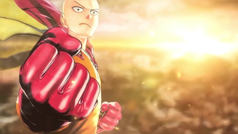 One-Punch Man Shakes His Fist Live Wallpaper