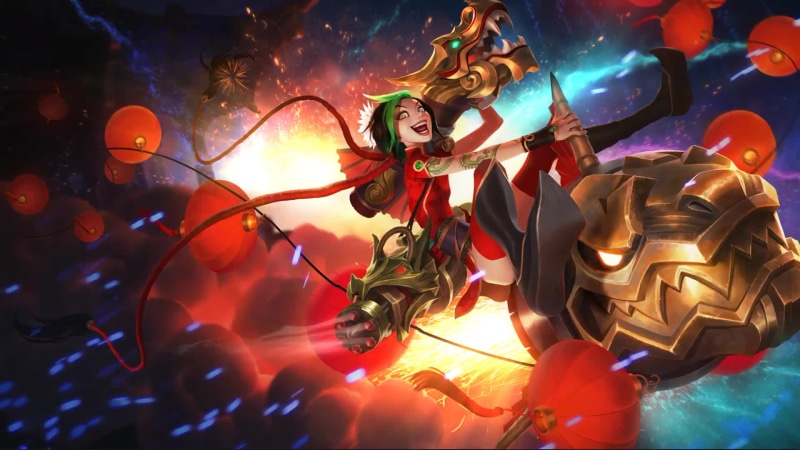 Firecracker Jinx Skin League Of Legends Live Wallpaper