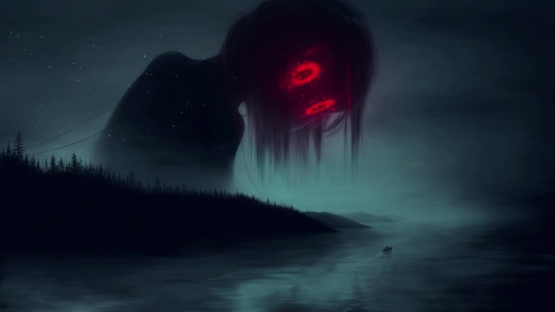 Ghost Girl with Big Red Eyes Horror Live Wallpaper
