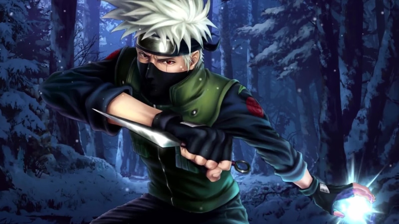 Kakashi Hatake Electricity Snow Naruto Anime Live Wallpaper