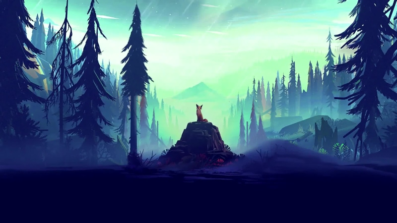 Demonic Vulpes Fantasy Forest Thunderstorm Live Wallpaper