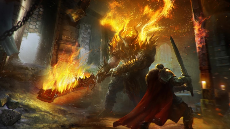 Battle Flames Lords Of The Fallen Live Wallpaper