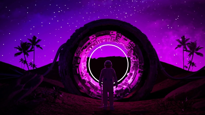 Portal Dimension The Wanderer Fantasy 4K Live Wallpaper
