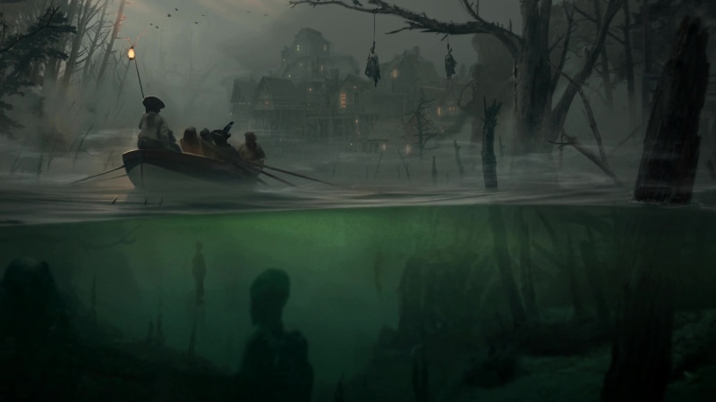 Pirates on a Boat Fantasy Pond Thick Fog 4K Live Wallpaper