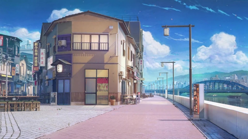 Day and Night Restaurants, City Buildings Live Wallpaper
